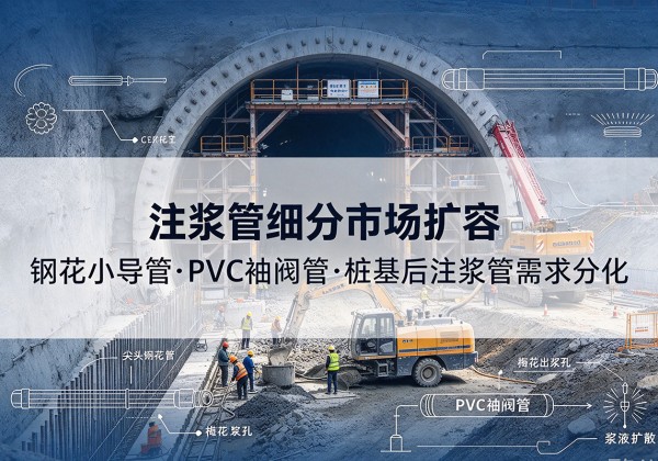 眉山注浆管细分市场扩容，隧道钢花小导管、PVC 袖阀管、桩基后注浆管需求分化